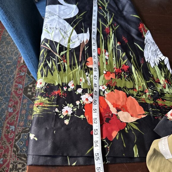 Alice of California vintage maxi dress Asian elegant quiet luxury kimono black - Picture 9 of 10